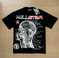 New Trendy H Hell Star Series Printed Double Yarn Pure Cotton Casual Unisex Summer Loose Short-Sleeve T-Shirt